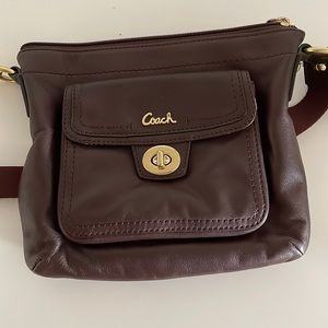 Rich Brown leather Coach crossbody